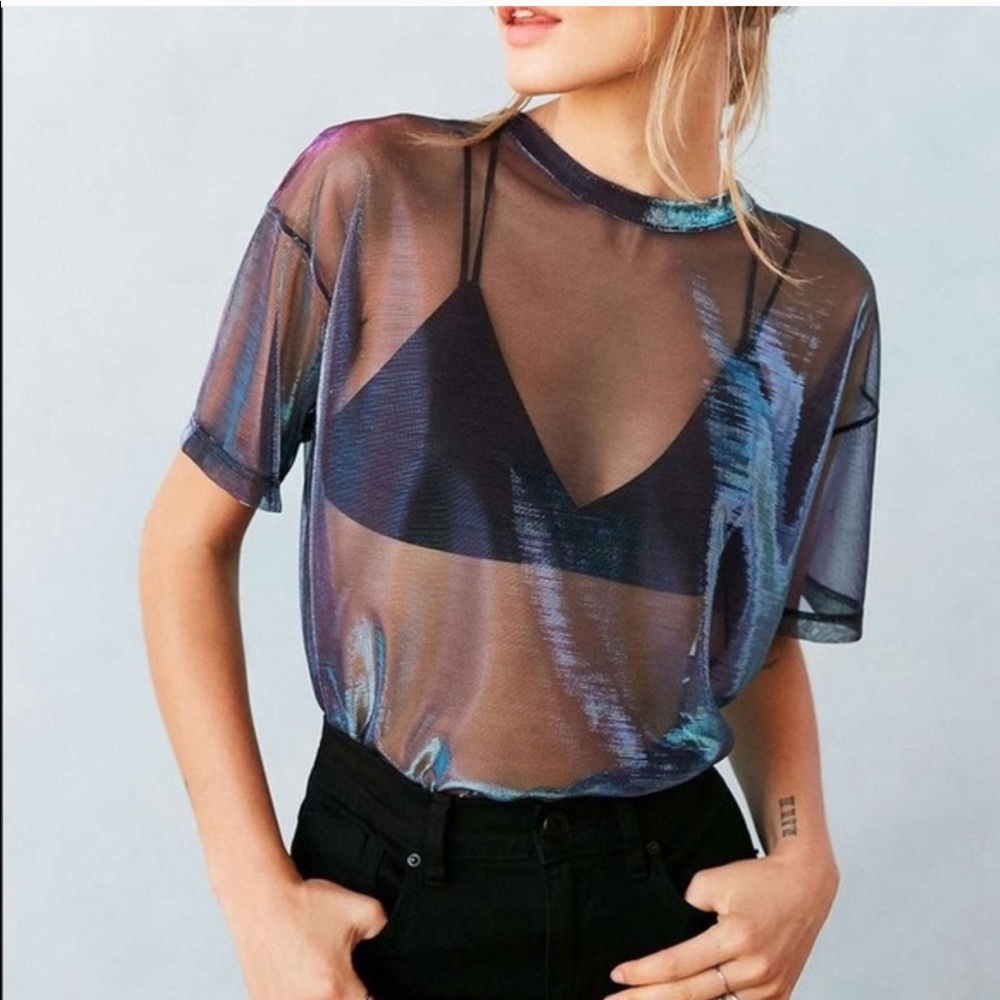 Urban Outfitters Sheer Iridescent